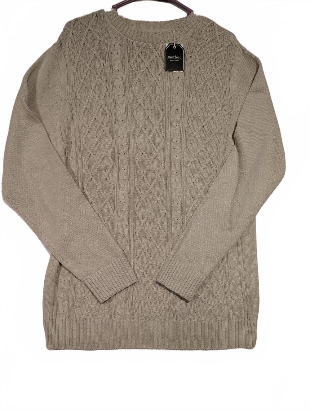 method Cable Knit Sweater - Modern Comfort Mens XL Cotton